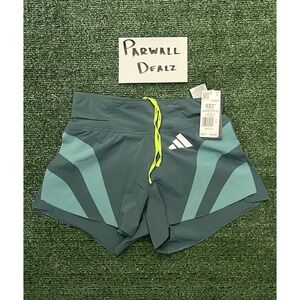 Adidas Adizero Archive Running Gel 3" Lined Shorts Teal Men's Size XS JV9309